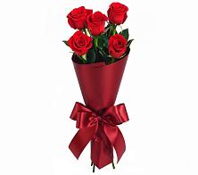 Букет 5 Красных роз Эдлесс Лав в Таёжном