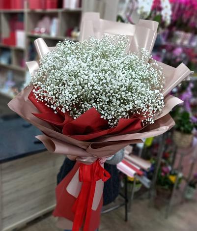 Букет цветов из: Гипсофила в Таёжном