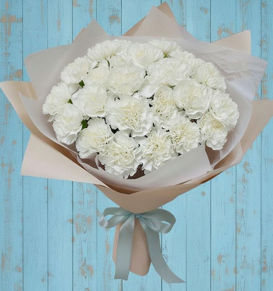 Букет цветов из: Гвоздики в Таёжном