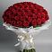 Букет 101 Красная роза Блэк Мэджик в Таёжном
