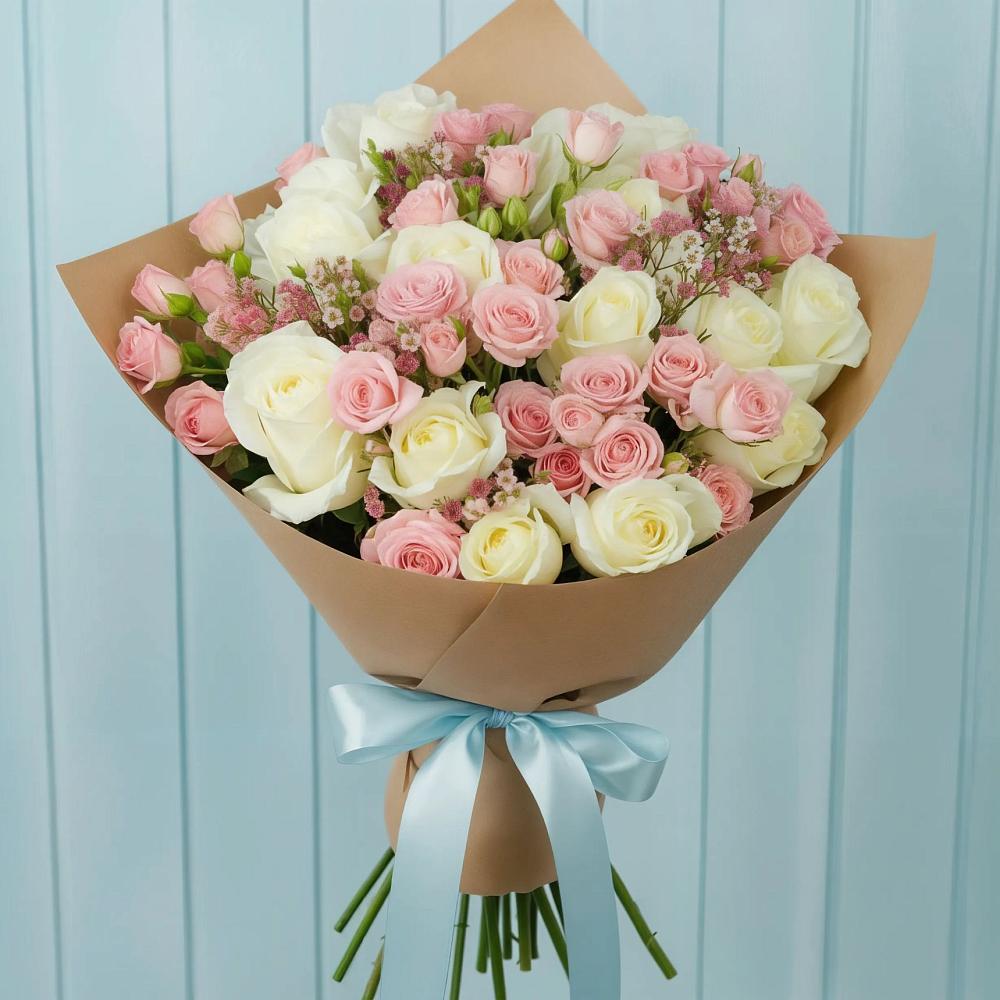 Букет цветов из: Розы в Таёжном