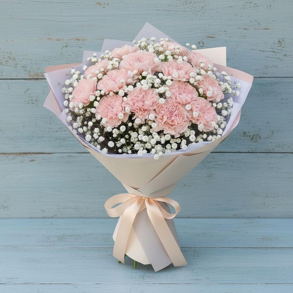 Букет цветов из: Гвоздики в Таёжном