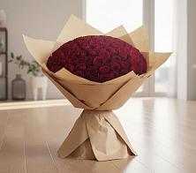 Букет 101 Красная роза в Таёжном