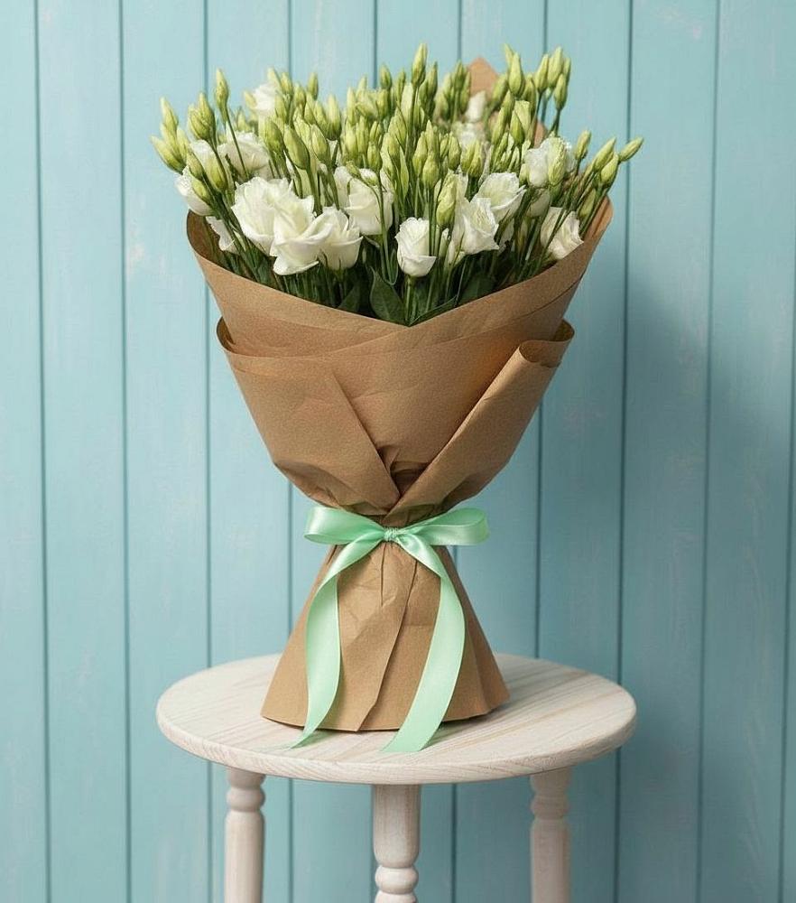 Букет цветов из: Лизиантусы в Таёжном