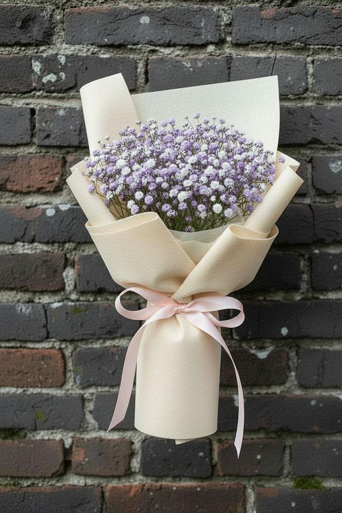 Букет цветов из: Гипсофила в Таёжном