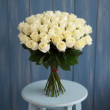 Букет 51 Белая роза Эдлесс Лав #REPLACE_PRED# Таёжном