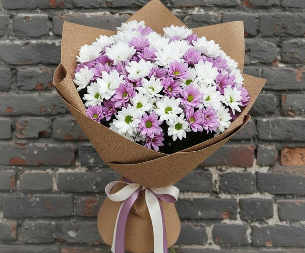 Букет цветов из: Хризантемы в Таёжном