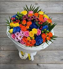 Букет цветов из:  Розы и Хризантемы в Таёжном