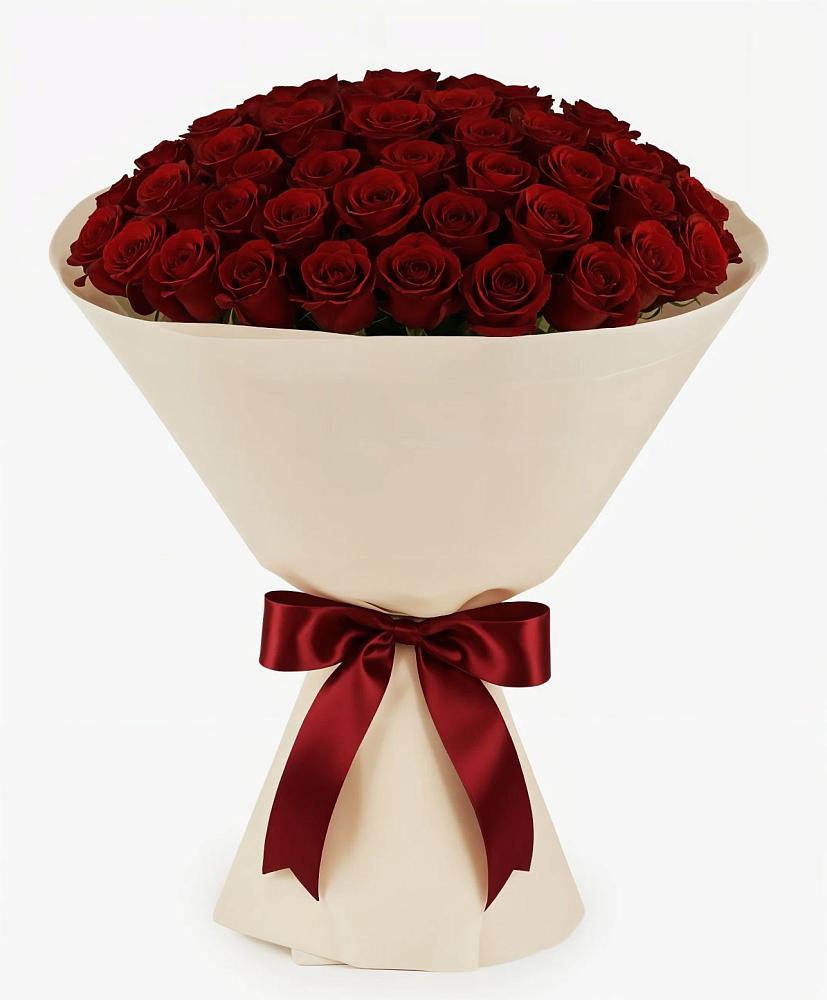 Букет 101 Бордовая роза Блэк Бакарра в Таёжном